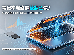 笔记本电磁屏蔽怎么做？导电泡棉在笔电屏幕与主板中的应用