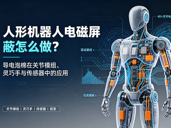 <i style='color:red'>人形机器人电磁屏蔽</i>怎么做？关节模组与灵巧手中的导电泡棉应用
