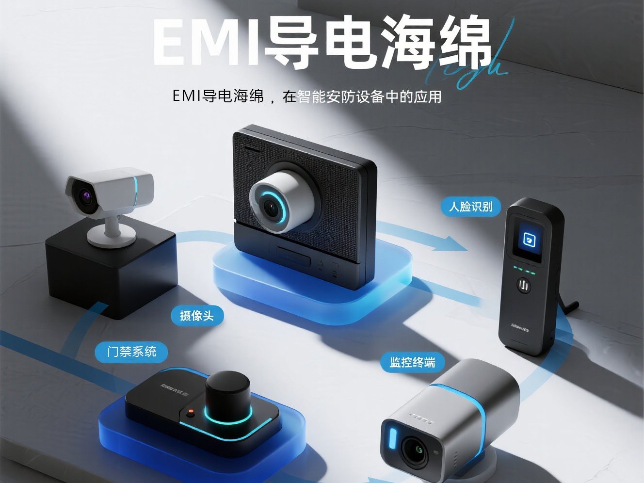 EMI<i style='color:red'>导电海绵</i>在智能安防设备中的电磁屏蔽应用